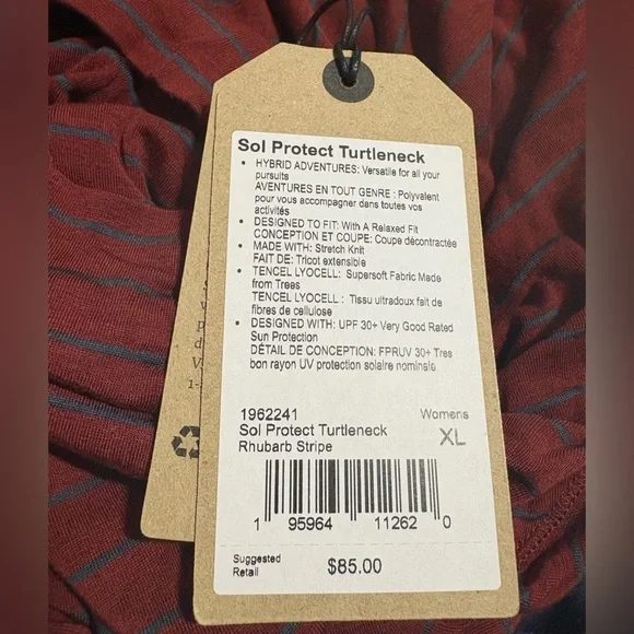 NWT Prana‎ Women’s Sol Protect Turtleneck Relaxed Fit Soft Stretch Fall Winter - Picture 9 of 9